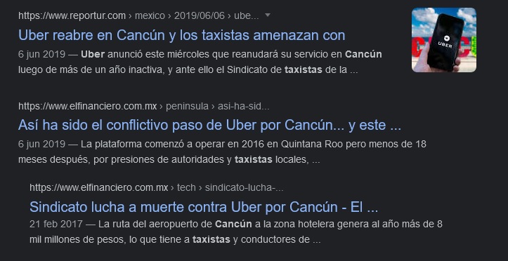 uber vs taxis cancun